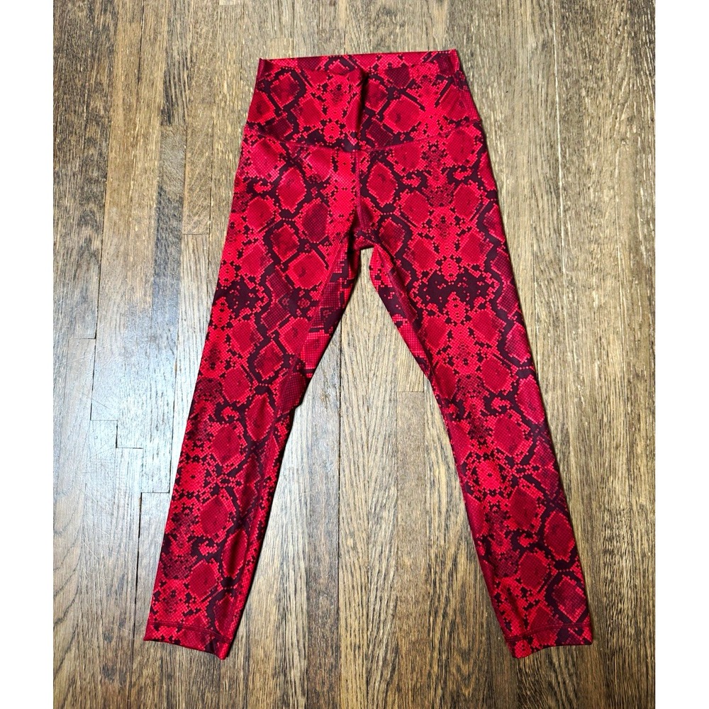 lululemon athletica Wunder Under High Rise Snake Print Ankle Leggings 4